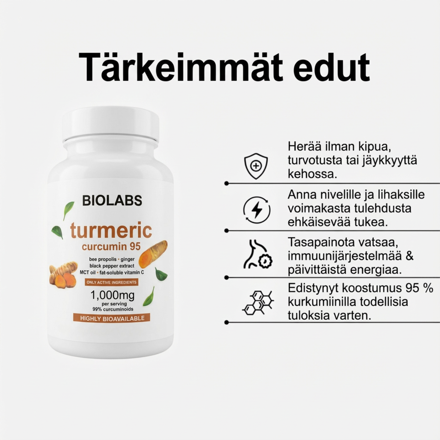 Biolabs - Turmeric Curcumin 1000mg